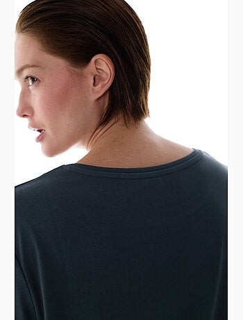 T-shirt oversize in modal con girocollo penti
