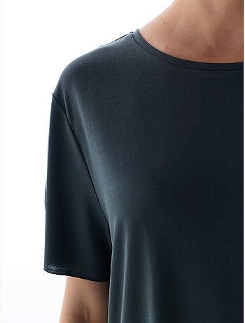 T-shirt oversize in modal con girocollo penti