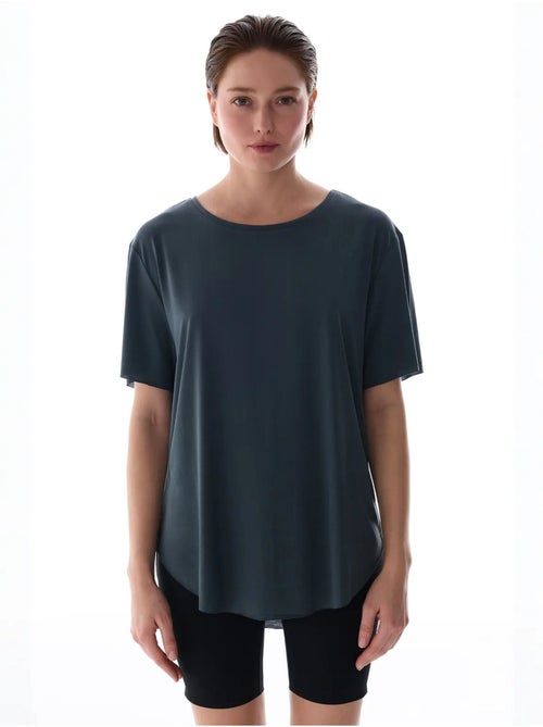 T-shirt oversize in modal con girocollo penti - Kiabi T-shirt oversize in modal con girocollo penti - Kiabi
