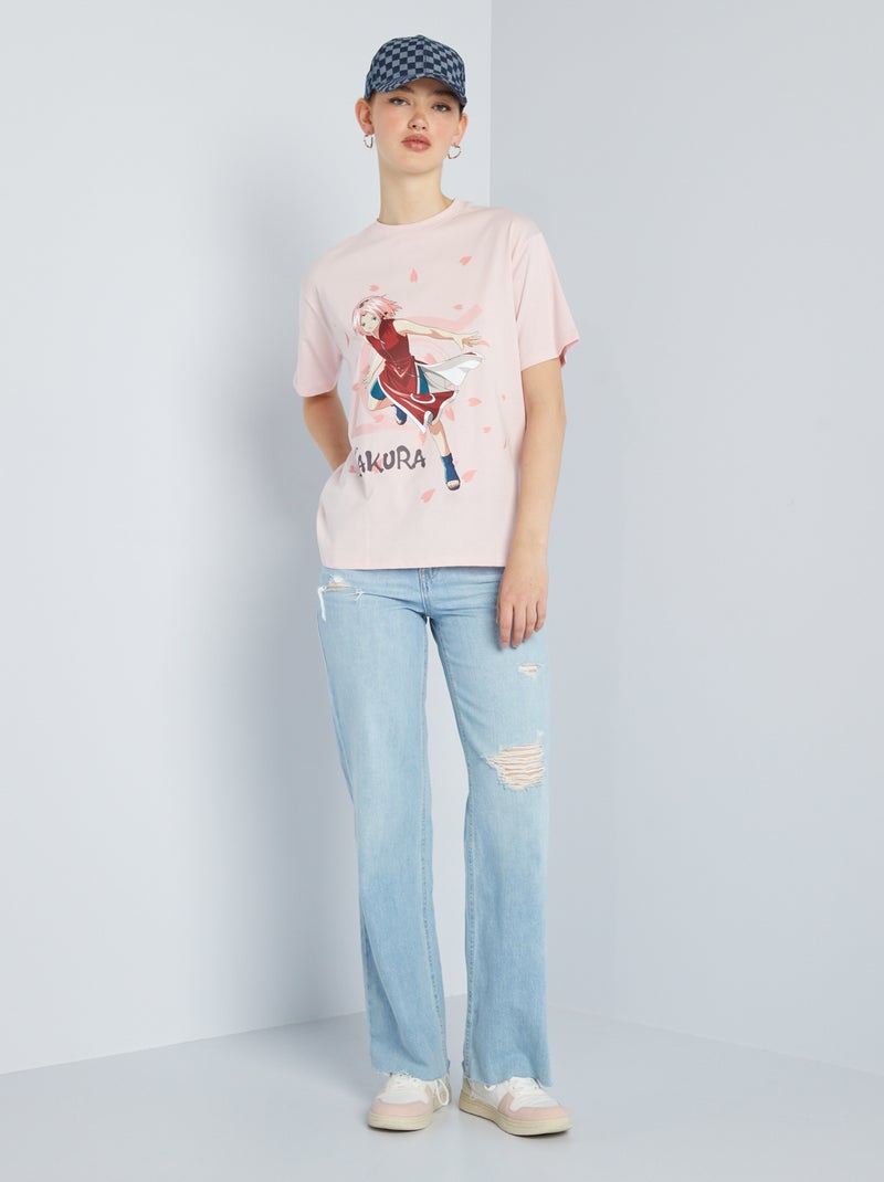 T-shirt oversize 'Naruto' ROSA - Kiabi