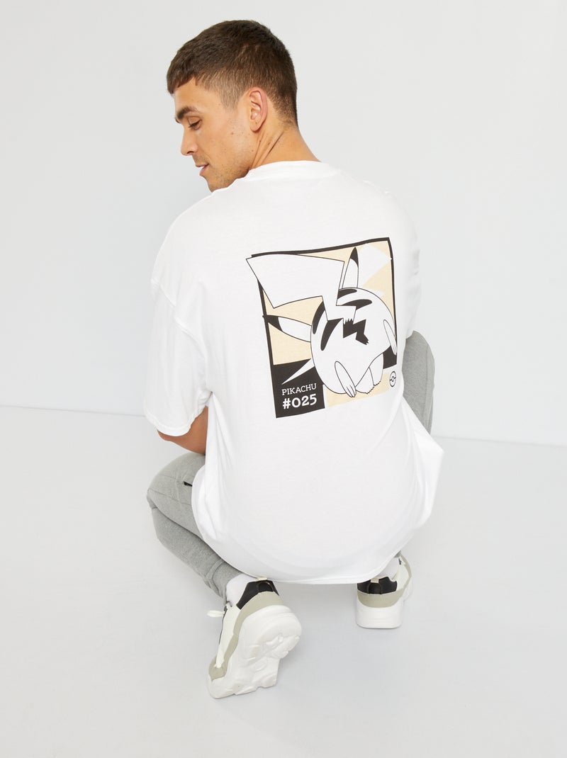T-shirt oversize 'Pokemon' bianco - Kiabi