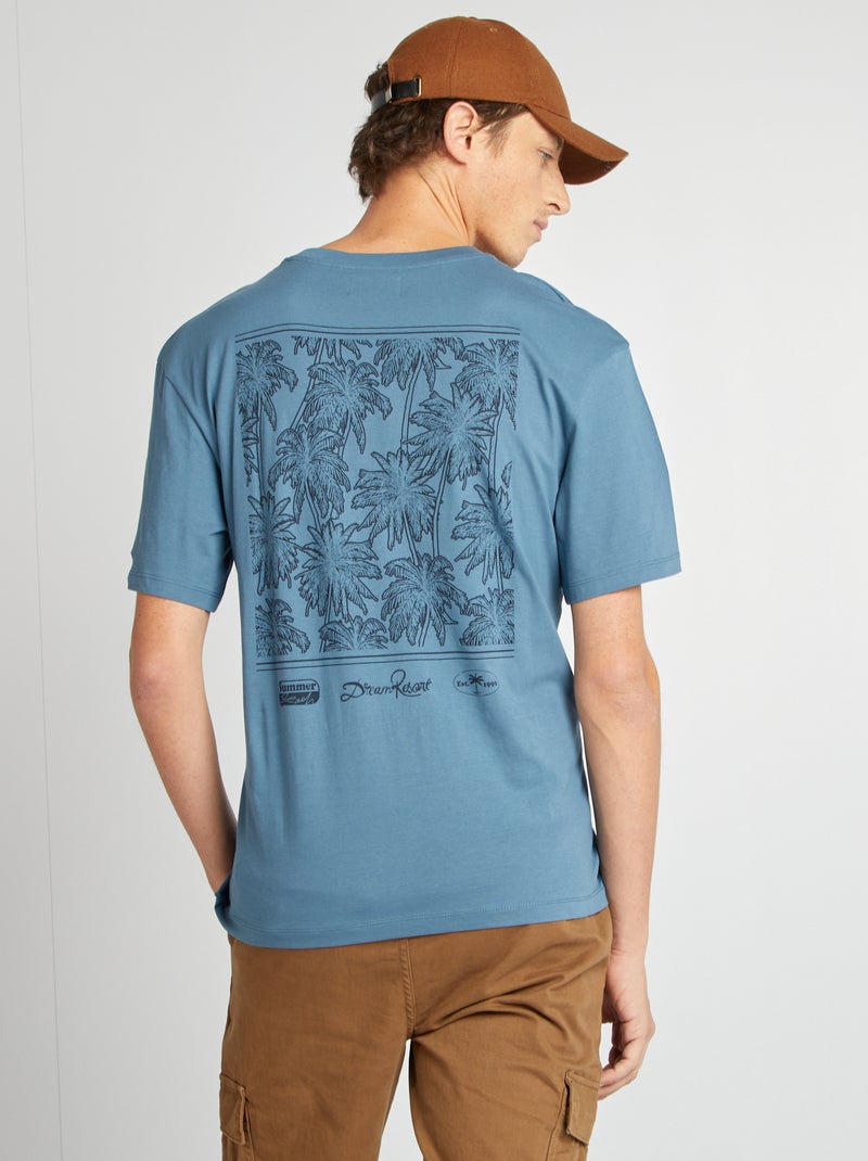 T-shirt oversize 'Produkt' BLU - Kiabi