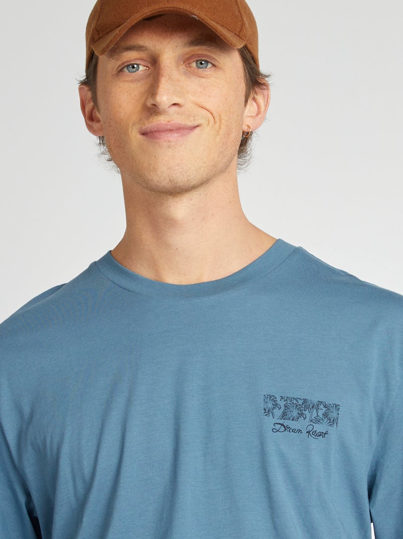 T-shirt oversize 'Produkt' BLU - Kiabi