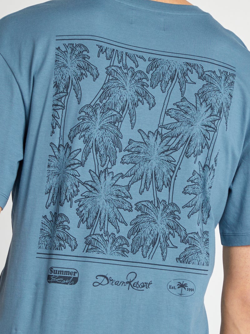 T-shirt oversize 'Produkt' BLU - Kiabi