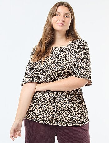 T-shirt oversize stampata