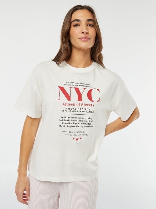 T-shirt oversize stampata - Kiabi