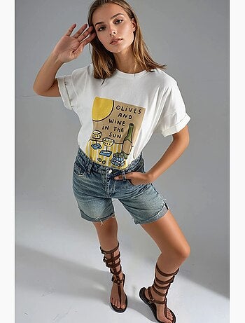 T-shirt oversize stampata hiccup