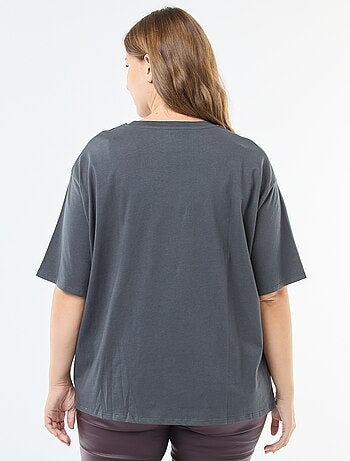 T-shirt oversize stampata