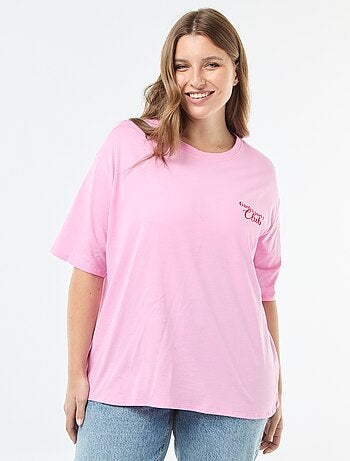 T-shirt oversize stampata