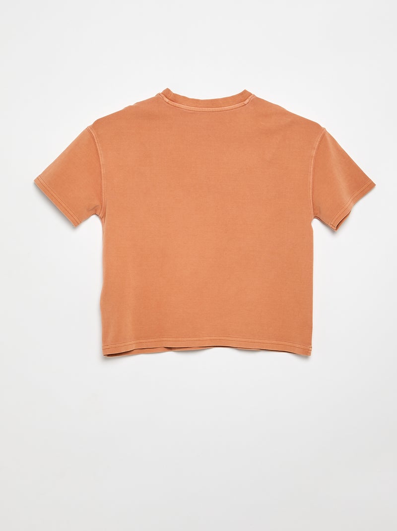 T-shirt oversize stampato Arancione - Kiabi