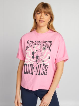 T-shirt oversize stile hippies 'Topolino' di 'Disney' -
