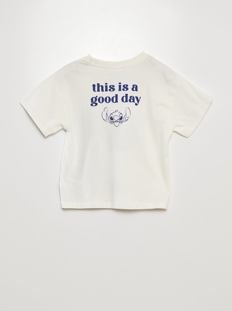 T-shirt oversize 'Stitch' BIANCO - Kiabi