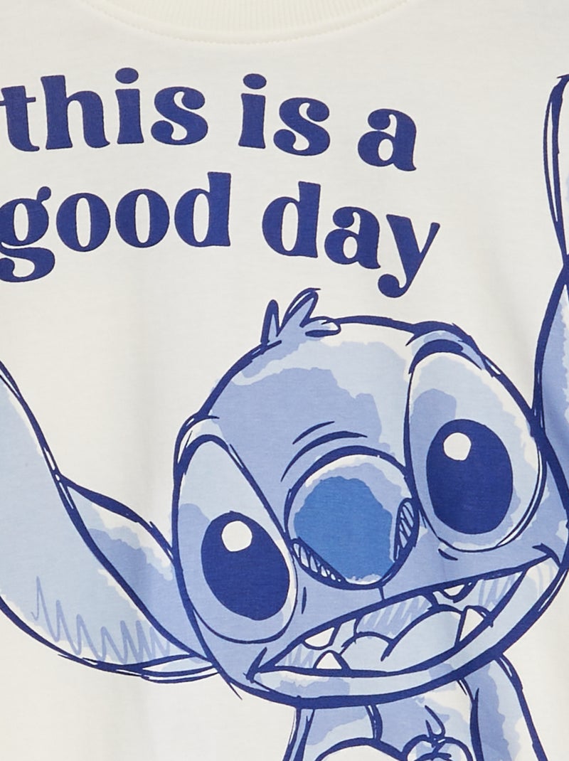 T-shirt oversize 'Stitch' BIANCO - Kiabi