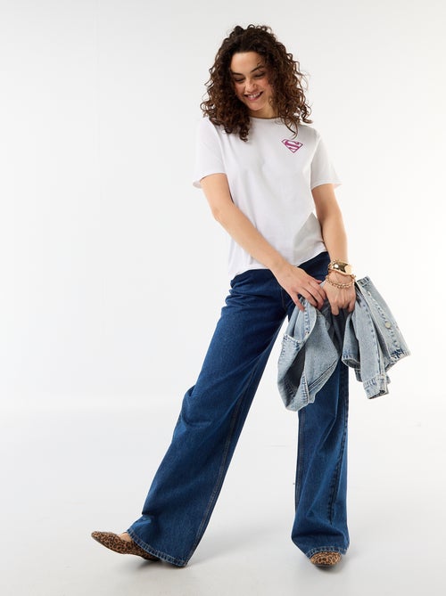 T-shirt oversize 'Supergirl' 'DC Comics' a maniche corte - Kiabi