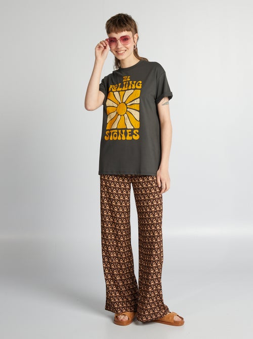 T-shirt oversize 'The Rolling Stones' - Kiabi