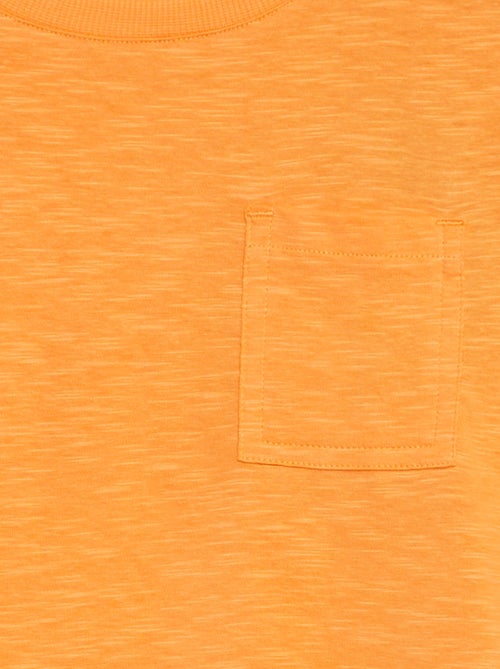 T-shirt oversize tinta unita con tasca - Kiabi