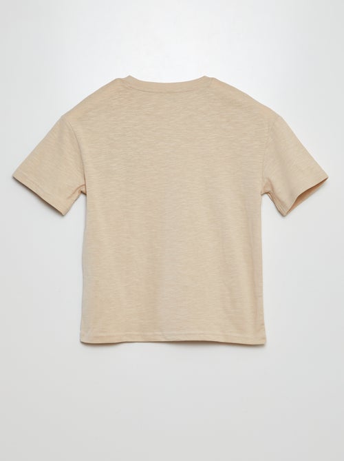 T-shirt oversize tinta unita con tasca - Kiabi