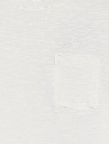 T-shirt oversize tinta unita con tasca
