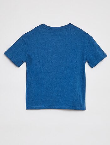 T-shirt oversize tinta unita con tasca