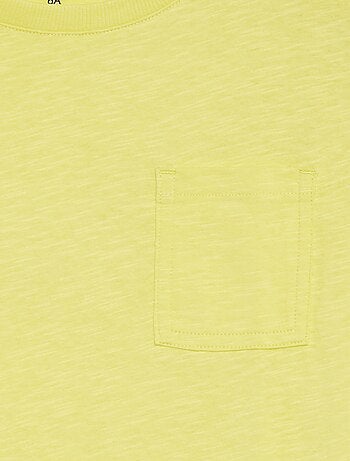 T-shirt oversize tinta unita con tasca