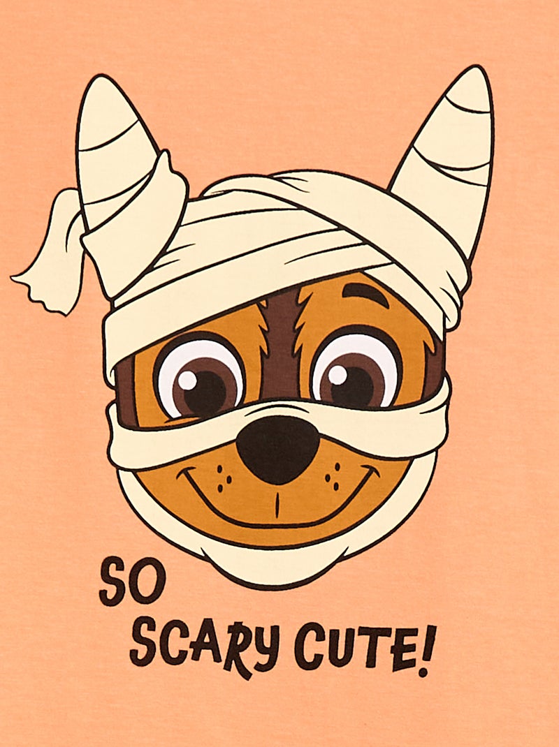 T-shirt 'Paw Patrol' 'Halloween' maniche corte Arancione - Kiabi