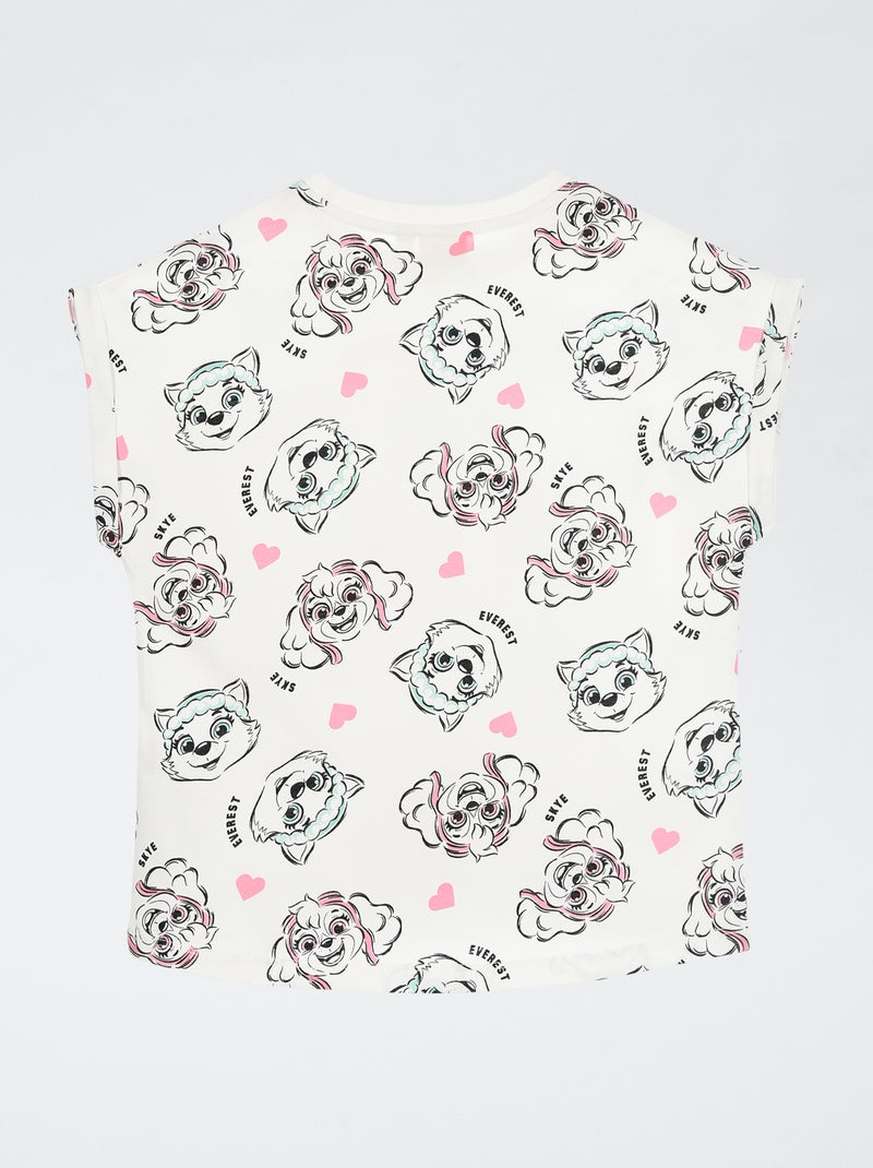 T-shirt 'Paw Patrol' senza maniche Bianco - Kiabi