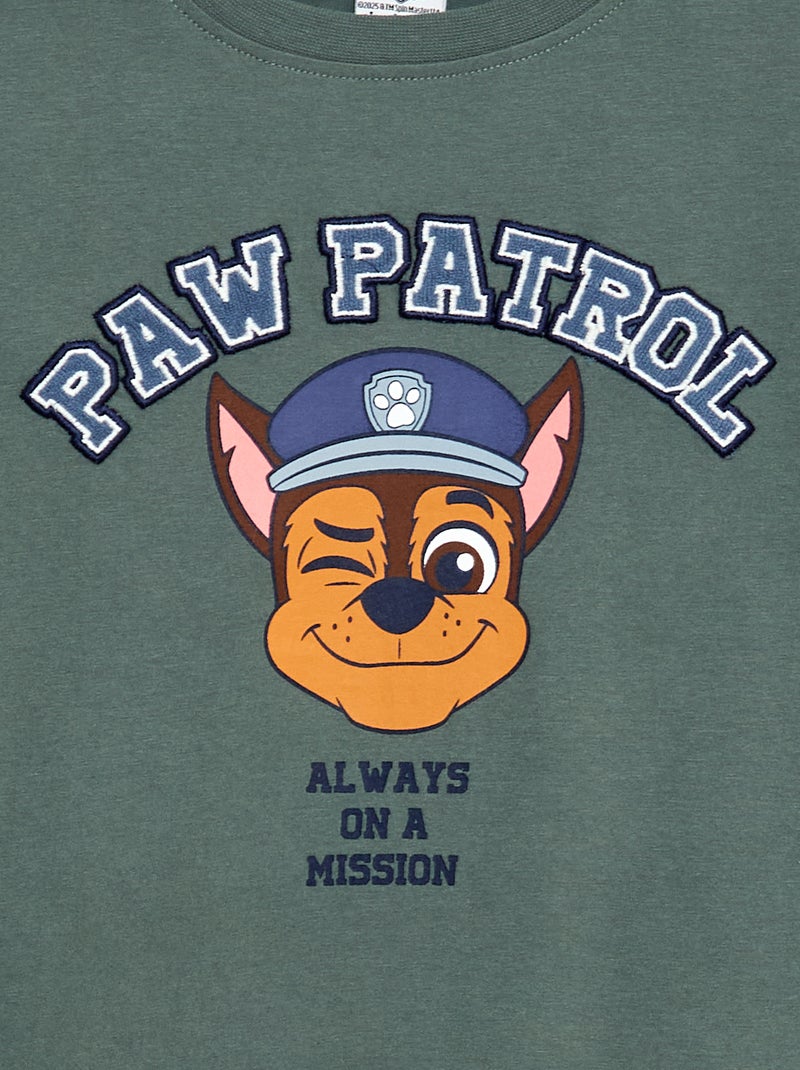 T-shirt 'Paw Patrol' stampata in cotone Verde - Kiabi