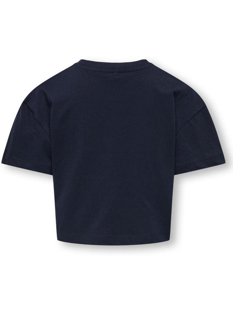 T-shirt per Bambina Kids ONLY Blu marino - Kiabi