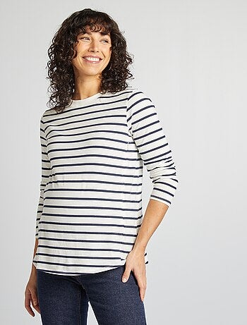 T-shirt per l'allattamento a maniche lunghe