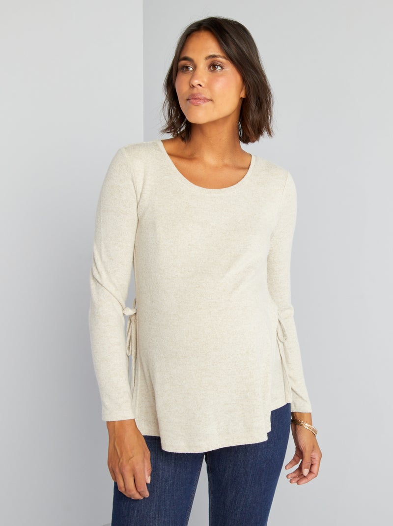 T-shirt per l'allattamento BEIGE - Kiabi