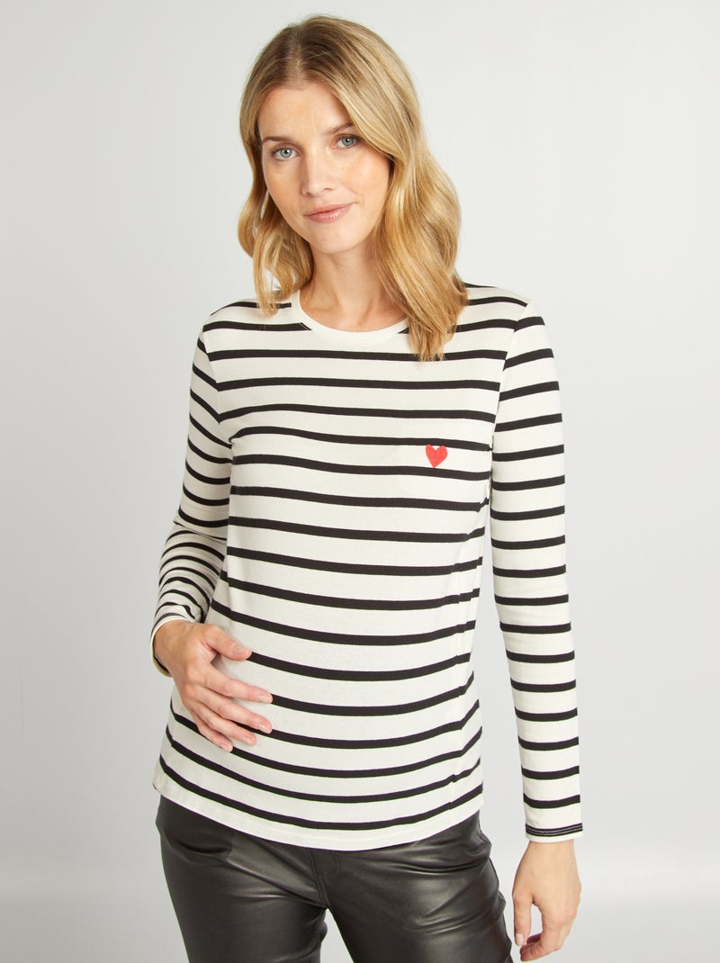 T-shirt per l'allattamento BIANCO - Kiabi