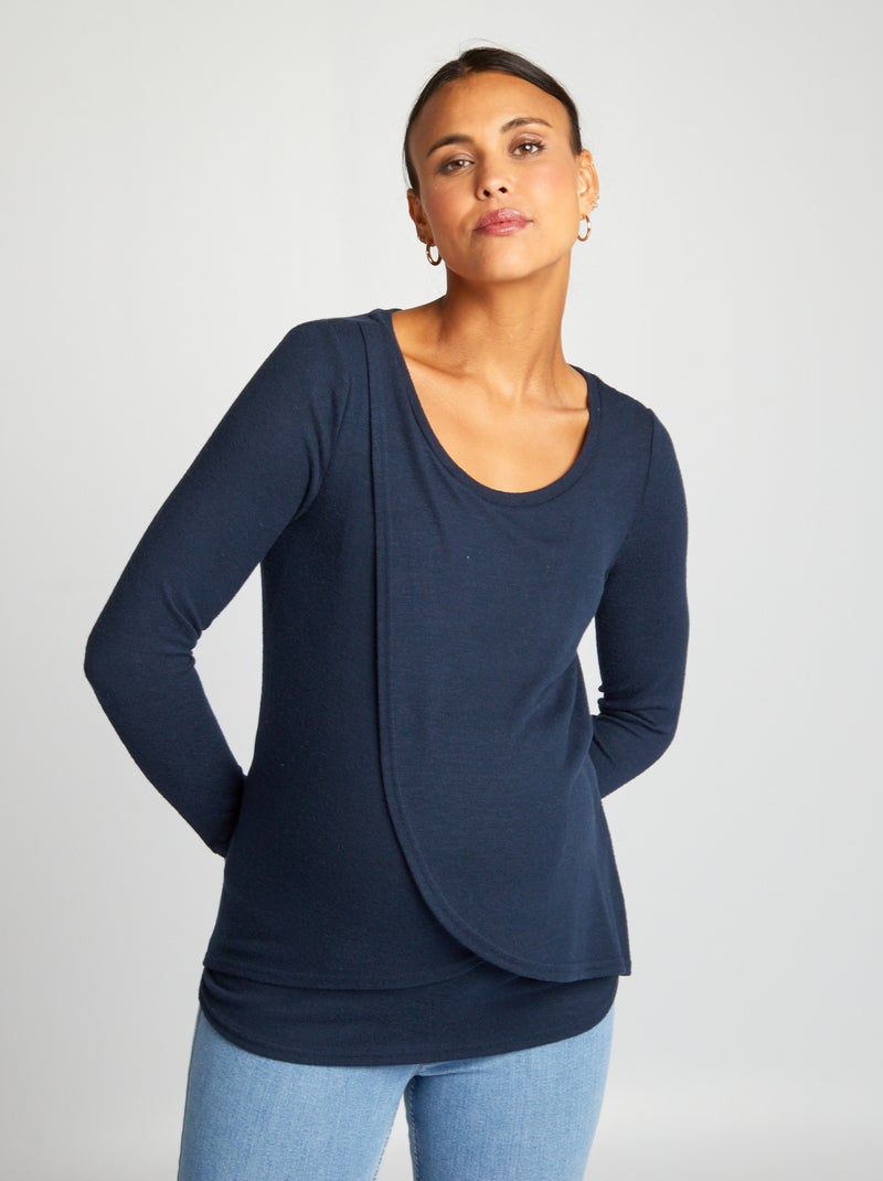 T-shirt per l'allattamento BLU - Kiabi