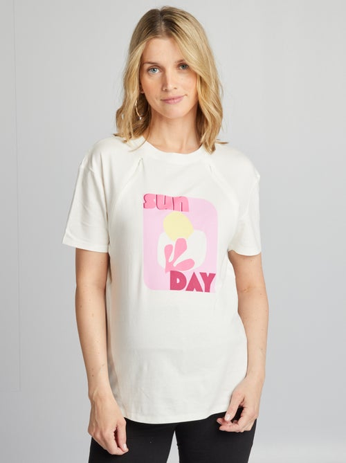 T-shirt per l'allattamento con aperture - Kiabi