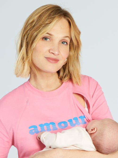 T-shirt per l'allattamento con aperture - Kiabi