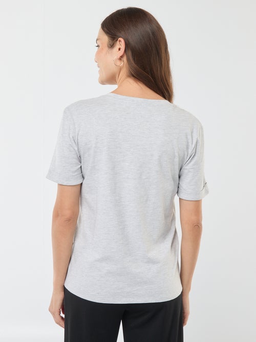 T-shirt per l'allattamento con scollo a V - Kiabi