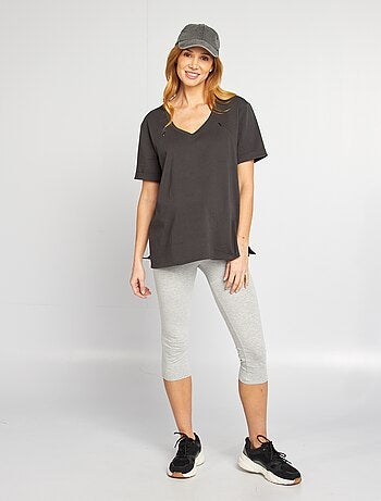 T-shirt per l'allattamento con scollo a V