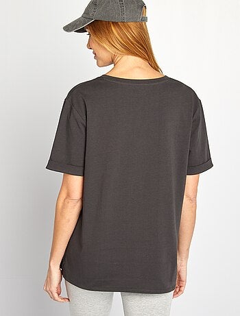 T-shirt per l'allattamento con scollo a V