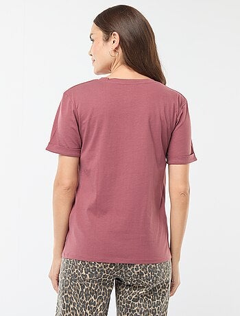 T-shirt per l'allattamento con scollo a V