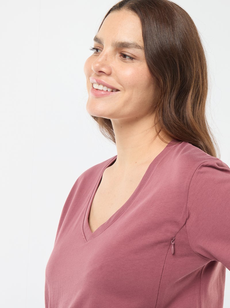 Smallshow Top Allaitement Manches Courtes Femme - Camisole Confortable Et Pratique