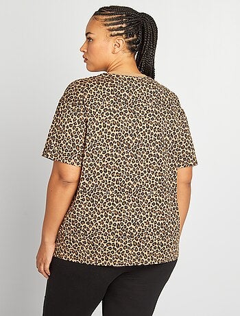 T-shirt per l'allattamento con scollo tondo