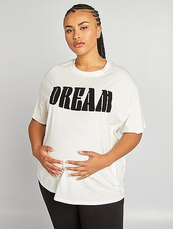 T-shirt per l'allattamento con scollo tondo
