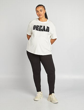 T-shirt per l'allattamento con scollo tondo