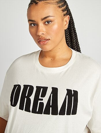 T-shirt per l'allattamento con scollo tondo