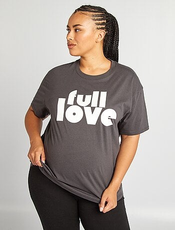 T-shirt per l'allattamento con scollo tondo