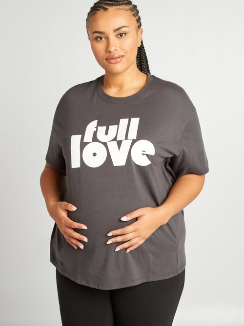 T-shirt per l'allattamento con scollo tondo - Kiabi