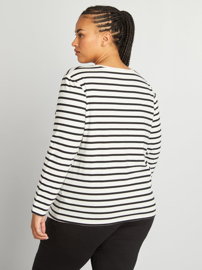 T-shirt per l'allattamento in jersey BIANCO - Kiabi