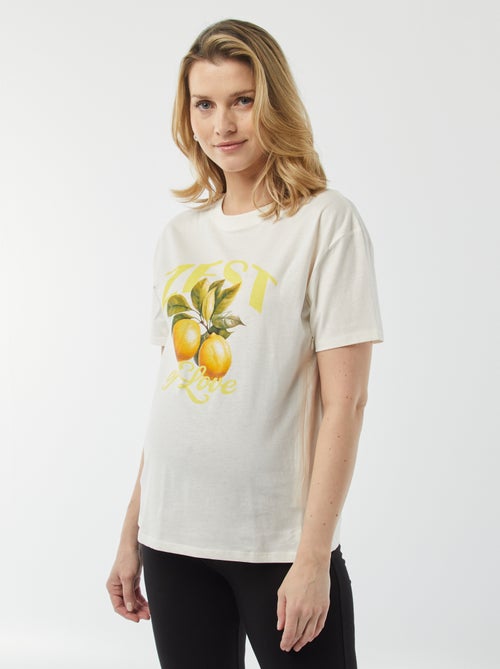 T-shirt per l'allattamento stampata - Kiabi
