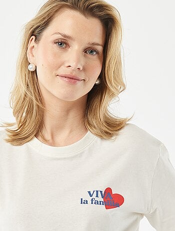 T-shirt per l'allattamento stampata