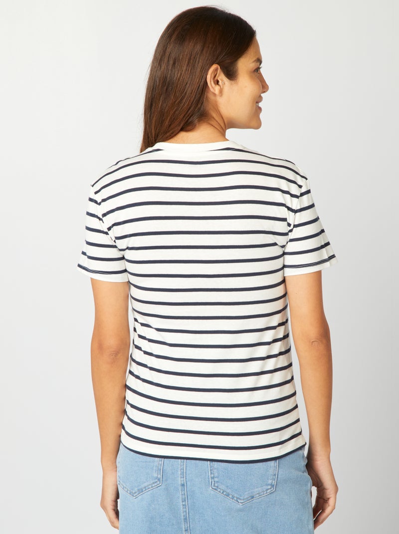 T-shirt per l'allattamento stampata BIANCO - Kiabi