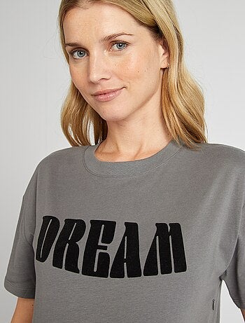 T-shirt per l'allattamento stampata